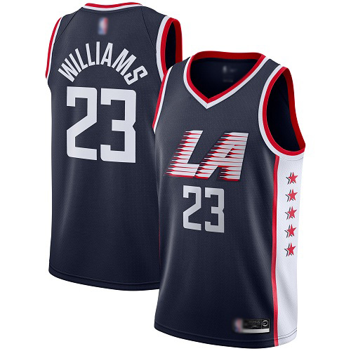 Men's Los Angeles Clippers #23 Louis Williams Black NBA Stitched Jersey